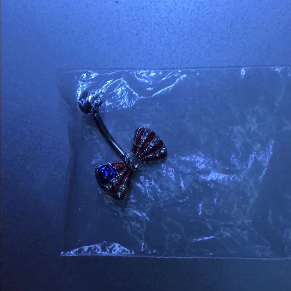 USA Bow Navel Ring